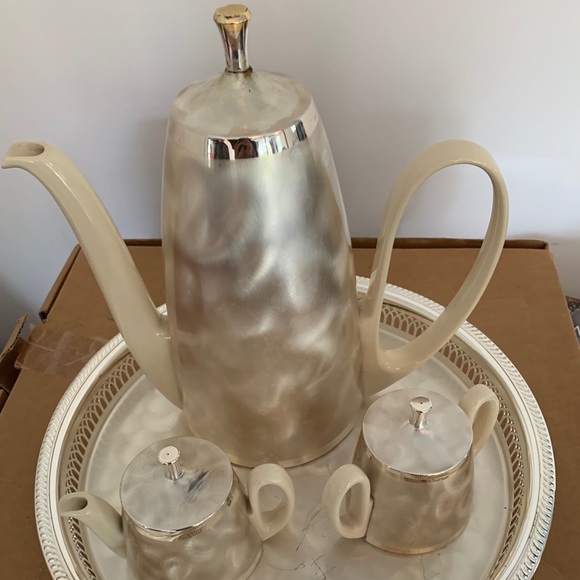 Vintage silver coffee set - Picture 2 of 2